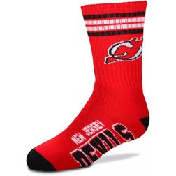 New Jersey Devils NHL 4 Stripe Deuce Crew Socks