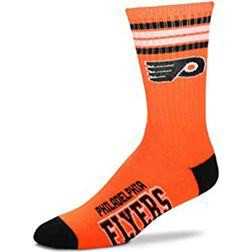 Philadelphia Flyers NHL 4 Stripe Deuce Crew Socks