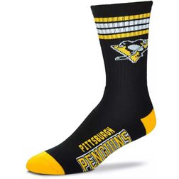 Pittsburgh Penguins NHL 4 Stripe Deuce Crew Socks