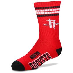 Houston Rockets NBA 4 Stripe Deuce Crew Socks