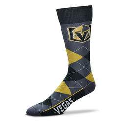 Las Vegas Golden Knights For Bare Feet Argyle Crew Socks