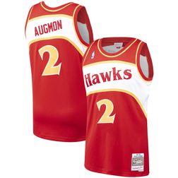 Atlanta Hawks Stacey Augmon Mitchell & Ness 1991-92 Hardwood Classics Red Swingman Jersey