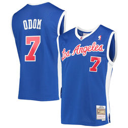 Los Angeles Clippers Lamar Odom Mitchell & Ness 2002-03 Hardwood Classics Royal Blue Swingman Jersey