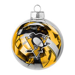 Pittsburgh Penguins NHL Large Tinsel Ball Ornament