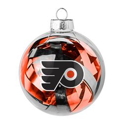 Philadelphia Flyers NHL Large Tinsel Ball Ornament