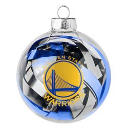 Golden State Warriors NBA Large Tinsel Ball Ornament