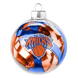 New York Knicks NBA Large Tinsel Ball Ornament