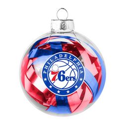 Philadelphia 76ers NBA Large Tinsel Ball Ornament