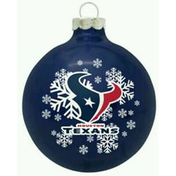 Houston Texans NFL Shatterproof Glass Ball Ornament