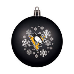 Pittsburgh Penguins NHL Shatterproof Glass Ball Ornament