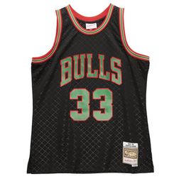 Chicago Bulls Scottie Pippen Neapolitan Mitchell & Ness 1997-98 Hardwood Classics Swingman Black Jersey