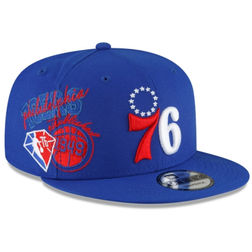 Philadelphia 76ers Back Half New Era 9FIFTY Snapback