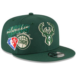 Milwaukee Bucks Back Half New Era 9FIFTY Snapback