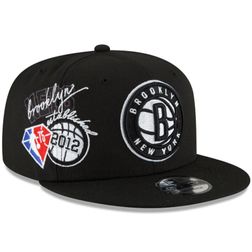 Brooklyn Nets Back Half New Era 9FIFTY Snapback