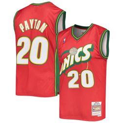 Seattle Supersonics Gary Payton Mitchell & Ness 1999-00 Hardwood Classics Swingman Red Jersey