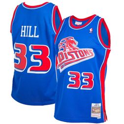 Detroit Pistons Grant Hill Mitchell & Ness Blue 1998-99 Hardwood Classics Reload 2.0 Swingman Jersey