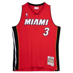 Miami Heat Dwayne Wade Mitchell & Ness 2005-06 Hardwood Classics Swingman Player Alternate Red Jersey