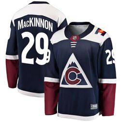 Colorado Avalanche Nathan MacKinnon Fanatics Branded Navy Alternate Breakaway Jersey