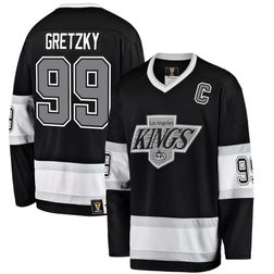 Los Angeles Kings Wayne Gretzky Fanatics Branded Black Premier Breakaway Jersey