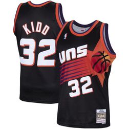 Youth Phoenix Suns Jason Kidd & Ness 1999-00 Hardwood Classics Swingman Black Jersey