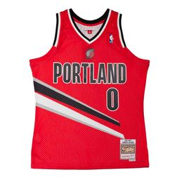 Portland Trailblazers Damian Lillard Mitchell & Ness 2012-13 Alternate Hardwood Classics Swingman Player Red Jersey