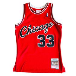 Chicago Bulls Scottie Pippen Mitchell & Ness 2003-04 Hardwood Classics Swingman Player Red Jersey