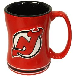 New Jersey Devils 14oz Team Logo Relief Mug