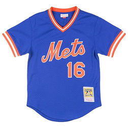 New York Mets Dwight Gooden Mitchell & Ness 1986 Royal Cooperstown Mesh Pullover Jersey