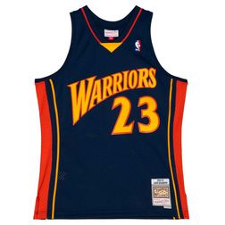 Golden State Warriors Jason Richardson Mitchell & Ness 2002-03 Hardwood Classics Swingman Navy Jersey