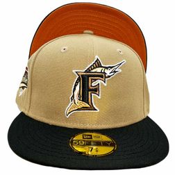 Florida Marlins Caramel Mocha 1997 World Series Side Patch Rust Orange UV 59FIFTY Fitted Hat