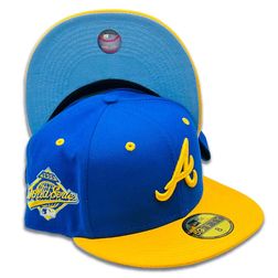 Atlanta Braves Royal Blue A&T Drumline 1995 WS Light Blue UV New Era 59FIFTY Fitted Hat