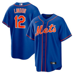 New York Mets Francisco Lindor Royal Blue Nike Player Jersey