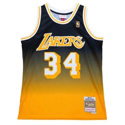 Los Angeles Lakers Shaquille O'Neal Mitchell & Ness 1996-97 Hardwood Classics Fadeaway Jersey