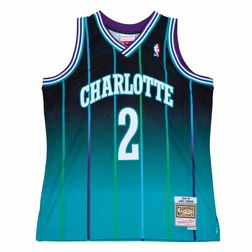 Charlotte Hornets Larry Johnson Mitchell & Ness 1992-93 Hardwood Classics Fadeaway Jersey