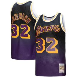 Los Angeles Lakers Magic Johnson Mitchell & Ness 1984-85 Hardwood Classics Fadeaway Jersey