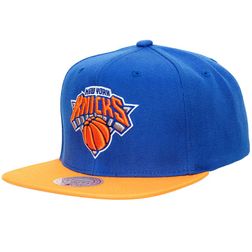 New York Knicks Blue-Orange Two Tone NBA Core Basic Mitchell & Ness Snapback