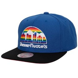 Denver Nuggets Blue-Black Two Tone NBA Core Basic Mitchell & Ness Snapback