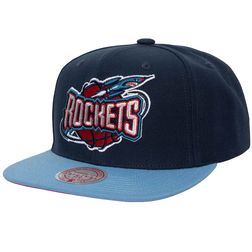 Houston Rockets Navy-Light Blue Two Tone NBA Core Basic Mitchell & Ness Snapback