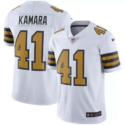 New Orleans Saints Alvin Kamara Vapor Untouchable  White Color Rush Limited Player Jersey