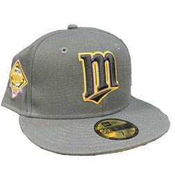 Minnesota Twins Charcoal Mamba 30th Anniversary Patch Yellow UV 59FIFTY Fitted Hat