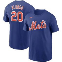 New York Mets Pete Alonso Blue Jersey T-Shirt