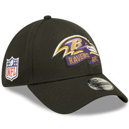 Baltimore Ravens New Era 2022 NFL Sideline Coaches 39THIRTY Flex Hat