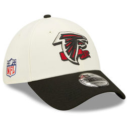 Atlanta Falcons Cream New Era 2022 Sideline 39THIRTY Two Tone Flex Hat