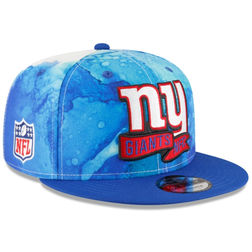 New York Giants New Era Royal 2022 Sideline 9FIFTY Ink Dye Snapback Hat