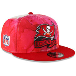 Tampa Bay Buccaneers New Era Red 2022 Sideline 9FIFTY Ink Dye Snapback Hat