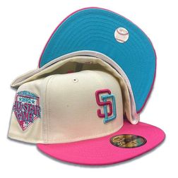 San Diego Padres Chrome Two Tone 1992 ASG Side Patch Vice Blue UV 59FIFTY Fitted Hat