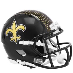 New Orleans Saints Riddell NFL 2022 On Field Alternate Mini Helmet