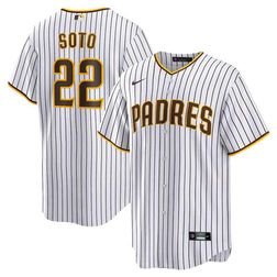 San Diego Padres Juan Soto Nike White Pinstripe Player Jersey