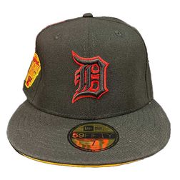 Detroit Tigers Black Eclipse 2005 ASG Patch Yellow UV 59FIFTY Fitted Hat