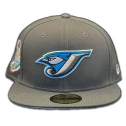 Toronto Blue Jays Pro Image Exclusive Gray 30th Year Patch Pink Sweatband and UV 59FIFTY Fitted Hat